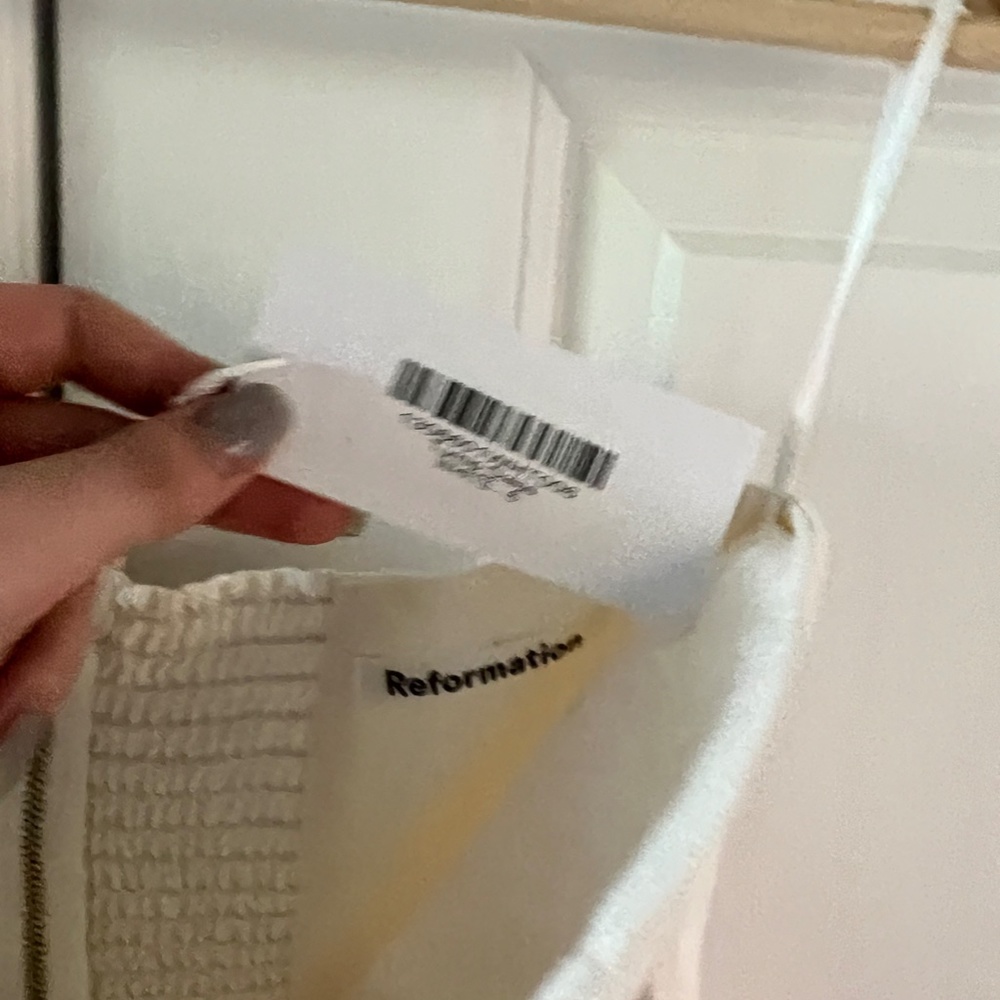 Reformation Turnip Dress in Ivory - Picture 6 of 7